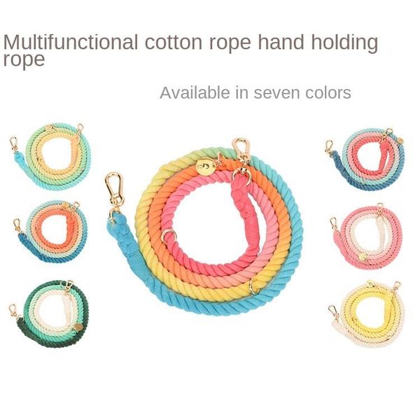 210cm gradient dog leash rope rainbow color hand-dyed woven cotton fashion art pet supplies personalized basic leashes collars &
210cm gradient dog leash rope rainbow color hand-dyed woven cotton fashion art pet supplies personalized basic leashes collars &