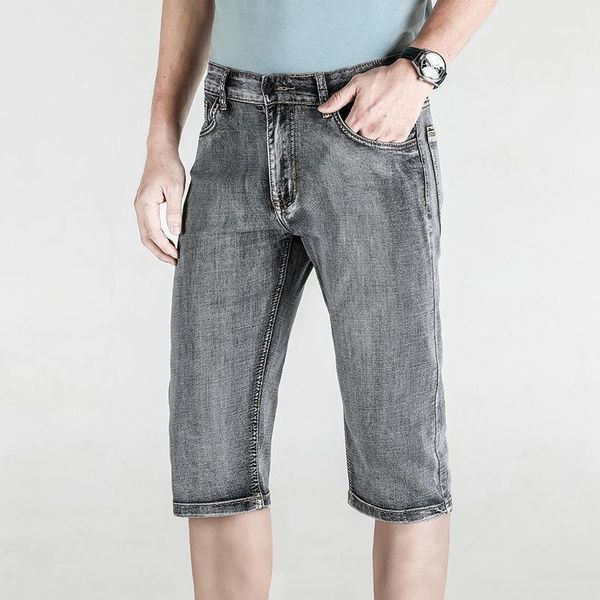 men's jeans denim shorts 2021 retro gray cropped trousers stretch straight biker jeans1, Blue
men's jeans denim shorts 2021 retro gray cropped trousers stretch straight biker jeans1, Blue