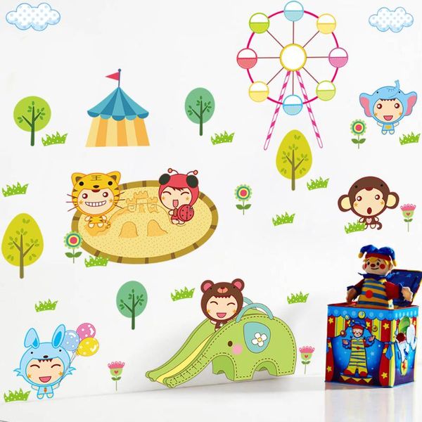 window stickers cartoon animal amusement park wall mural children's room bedroom study living bathroom cupboard sticker
window stickers cartoon animal amusement park wall mural children's room bedroom study living bathroom cupboard sticker