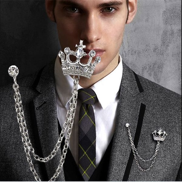 c6y british style es suit chain badge pinpin badge pins high grade men's crown brooch personality women's brooch hd, Gray
c6y british style es suit chain badge pinpin badge pins high grade men's crown brooch personality women's brooch hd, Gray