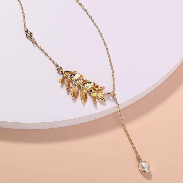 chains leaf pearl tassel pendant necklace for women alloy clavicle temperament birthday jewelry accessories party gift, Silver
chains leaf pearl tassel pendant necklace for women alloy clavicle temperament birthday jewelry accessories party gift, Silver