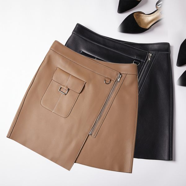 skirts s arrival spring autumn 2021 female genuine high-rise leather b941, Black
skirts s arrival spring autumn 2021 female genuine high-rise leather b941, Black