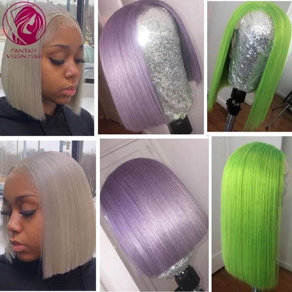 grey blonde green purple colored human hair lace wig straight short bob part women wigs 13x1 virgin transparent 150%, Black;brown
grey blonde green purple colored human hair lace wig straight short bob part women wigs 13x1 virgin transparent 150%, Black;brown