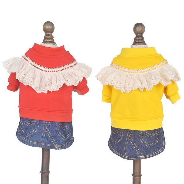 dog apparel girl dress for clothes autumn spring sweater hoodie with lace jeans denim clothing plus size
dog apparel girl dress for clothes autumn spring sweater hoodie with lace jeans denim clothing plus size
