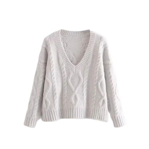 women's sweaters bbwm 2021 autumn women vintage v neck grey cute sweater female simplicity casual loose knitted pullover long sleeve ch, White;black
women's sweaters bbwm 2021 autumn women vintage v neck grey cute sweater female simplicity casual loose knitted pullover long sleeve ch, White;black