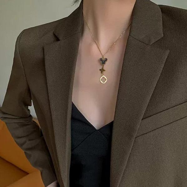pendant necklaces necklace mesh red jewelry clover flower titanium steel female collarbone chain, Silver
pendant necklaces necklace mesh red jewelry clover flower titanium steel female collarbone chain, Silver