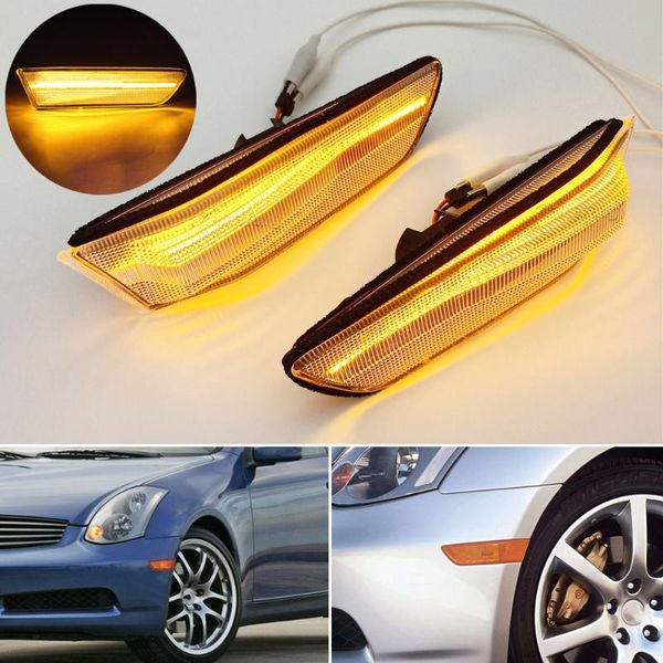 emergency lights 1pair blinker indicator lamp led turn signal front side marker light for infiniti g35 2d coupe skyline 350gt 2003-07
emergency lights 1pair blinker indicator lamp led turn signal front side marker light for infiniti g35 2d coupe skyline 350gt 2003-07