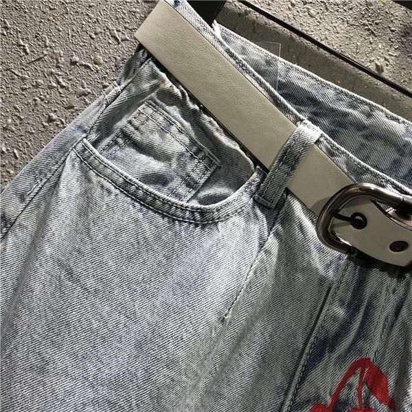 women's jeans straight pants women 2021 spring and summer high waist loose wide leg large size cherry denim lady's jean, Blue
women's jeans straight pants women 2021 spring and summer high waist loose wide leg large size cherry denim lady's jean, Blue