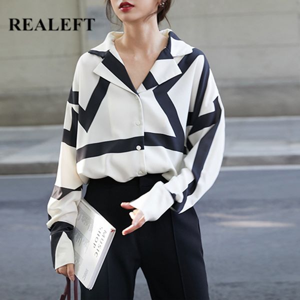 spring chiffon women's shirt female blouse black white wave long sleeve turn-down collar ol style women blouses 210428
spring chiffon women's shirt female blouse black white wave long sleeve turn-down collar ol style women blouses 210428