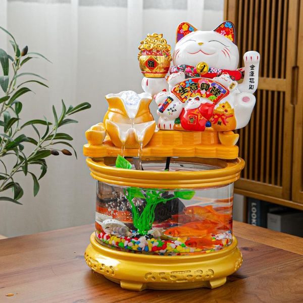 aquariums plutus cat mascot sculpture small fish tank ceramic decoration lucky cats water fountain bowl glass aquarium
aquariums plutus cat mascot sculpture small fish tank ceramic decoration lucky cats water fountain bowl glass aquarium