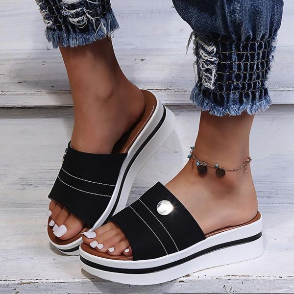 sandals summer women wedge platform flip flops soft comfortable casual shoes outdoor beach slippers ladies 2021, Black
sandals summer women wedge platform flip flops soft comfortable casual shoes outdoor beach slippers ladies 2021, Black