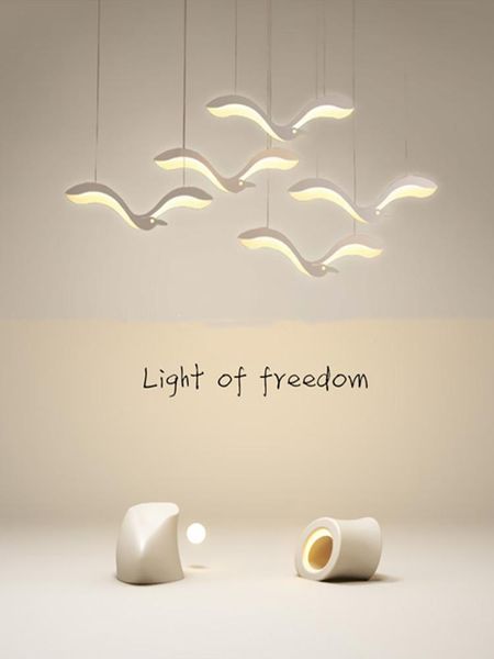 restaurant led chandelier lighting modern white seagull nordic dining table counter office decoration hanging lights pendant lamps
restaurant led chandelier lighting modern white seagull nordic dining table counter office decoration hanging lights pendant lamps