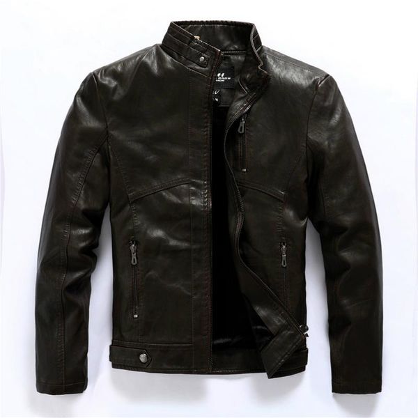 men's fur & faux autumn fashion leather motorcycle jacket men pu plus velvet warm slim stand collar mens coats, Black
men's fur & faux autumn fashion leather motorcycle jacket men pu plus velvet warm slim stand collar mens coats, Black