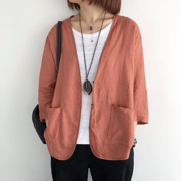 casual wild linen suit jacket korean women's summer thin coat fashion temperament cotton and blazer shirt k541 suits & blazers, White;black
casual wild linen suit jacket korean women's summer thin coat fashion temperament cotton and blazer shirt k541 suits & blazers, White;black