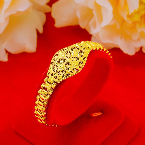 charm bracelets 24k gold color for women watch chain bangles wristband bracelet pulseira homme golden wedding engagement jewelry, Golden;silver
charm bracelets 24k gold color for women watch chain bangles wristband bracelet pulseira homme golden wedding engagement jewelry, Golden;silver