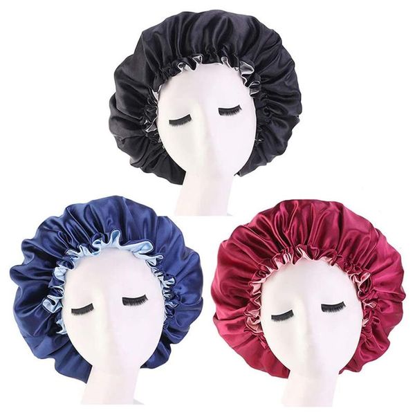 satin cap sleep large double-sided adjustable for long hair brim night hood towel
satin cap sleep large double-sided adjustable for long hair brim night hood towel