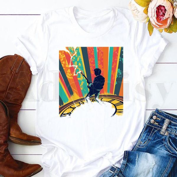 women's t-shirt back to the future graphic retour vers le futur short sleeve female tees harajuku vintaget shirts, White
women's t-shirt back to the future graphic retour vers le futur short sleeve female tees harajuku vintaget shirts, White