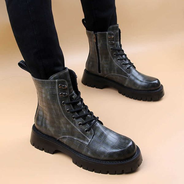 fashion martin boots british high men's middle leather sho work cloth short thick soled inner cowboy
fashion martin boots british high men's middle leather sho work cloth short thick soled inner cowboy