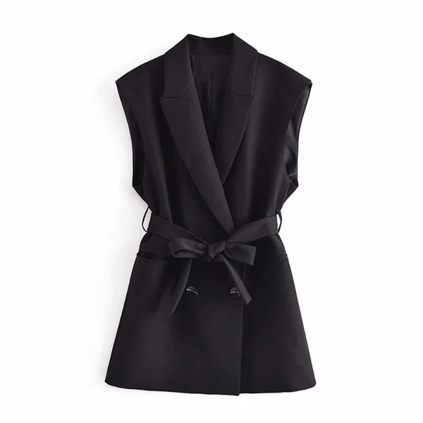 women's vests xeasy women elegant black notched double breasted vintage vest female fashion streetwear waistcoat office lady casual chi, Black;white
women's vests xeasy women elegant black notched double breasted vintage vest female fashion streetwear waistcoat office lady casual chi, Black;white