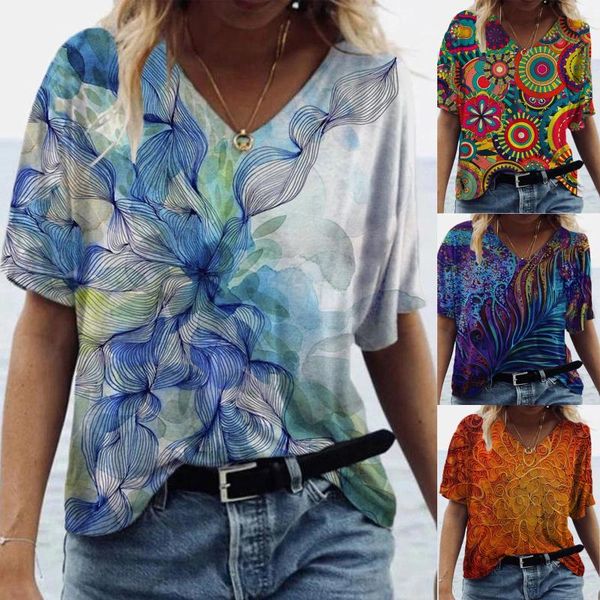 women's t-shirt fashion tshirt summer printed short sleeve crew-neck casual tee female camisetas ladies beach shirt, White
women's t-shirt fashion tshirt summer printed short sleeve crew-neck casual tee female camisetas ladies beach shirt, White