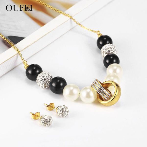 earrings & necklace oufei pearl set woman 2021 stainless steel jewelry accessories gifts for women wholesale lots bulk, Silver
earrings & necklace oufei pearl set woman 2021 stainless steel jewelry accessories gifts for women wholesale lots bulk, Silver