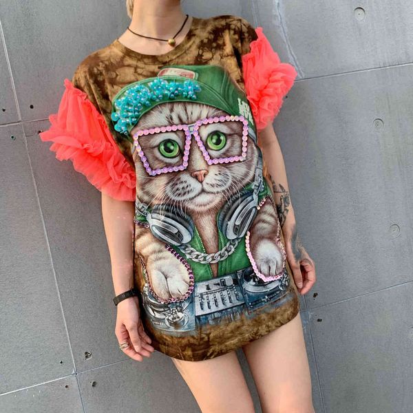 polo thailand tide brand original 2021 summer tie-dye printing handmade beaded gauze puffy sleeve cotton t, White
polo thailand tide brand original 2021 summer tie-dye printing handmade beaded gauze puffy sleeve cotton t, White