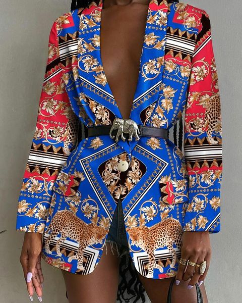 women's suits & blazers ladies fashion elegant printed shawl collar belted suit jacket fall 2021 casual lapel long sleeve cardigan, White;black
women's suits & blazers ladies fashion elegant printed shawl collar belted suit jacket fall 2021 casual lapel long sleeve cardigan, White;black