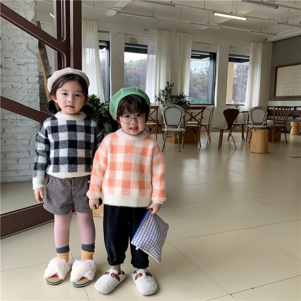 cardigan autumn winter boys girls plaid warm imitated mink wool sweaters children casual all-match long sleeve sweater, Blue
cardigan autumn winter boys girls plaid warm imitated mink wool sweaters children casual all-match long sleeve sweater, Blue