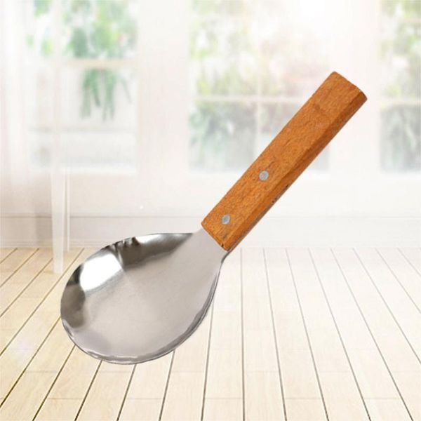 spoons kitchen stainless steel rice spoon soup scoop serving with wooden handle utensil tableware for home restaurant house
spoons kitchen stainless steel rice spoon soup scoop serving with wooden handle utensil tableware for home restaurant house