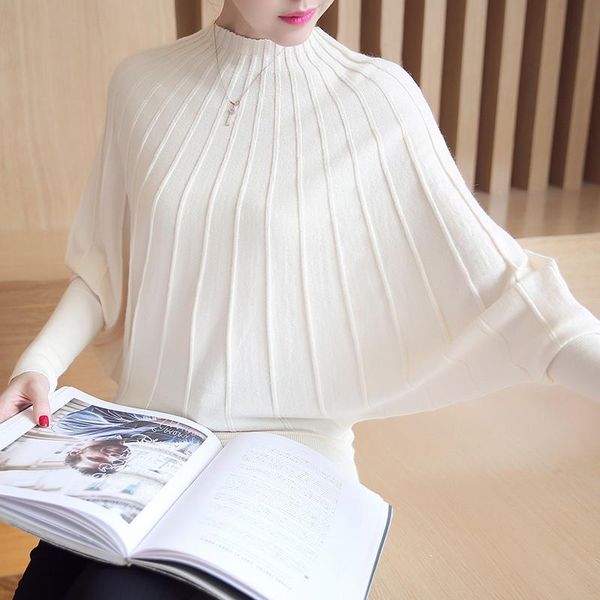 sweater women fashion autumn winter knitted sweaters and pullovers batwing sleeve long knitwear femme clothes ah107 women's, White;black
sweater women fashion autumn winter knitted sweaters and pullovers batwing sleeve long knitwear femme clothes ah107 women's, White;black