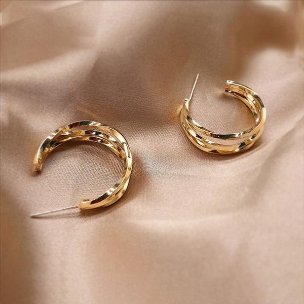 hoop & huggie fashion multi-layer metal exaggerated earrings for women retro personality wild c-shaped 2021 trend jewelry, Golden;silver
hoop & huggie fashion multi-layer metal exaggerated earrings for women retro personality wild c-shaped 2021 trend jewelry, Golden;silver