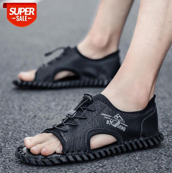 men's sandals flat-bottomed breathable large size casual shoes mesh beach #ti68, Black
men's sandals flat-bottomed breathable large size casual shoes mesh beach #ti68, Black