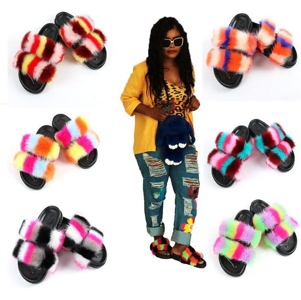 autumn/winter 2021 women fur slippers double belt thick bottom flat heel foreign trade sandals home durable, Black
autumn/winter 2021 women fur slippers double belt thick bottom flat heel foreign trade sandals home durable, Black