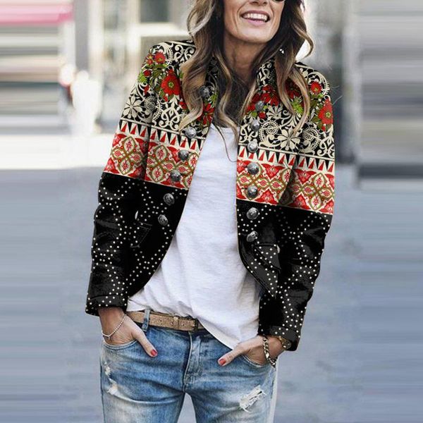 women's jackets fashionable long-sleeved blouse cardigan printed jacket plant and animal, Black;brown
women's jackets fashionable long-sleeved blouse cardigan printed jacket plant and animal, Black;brown
