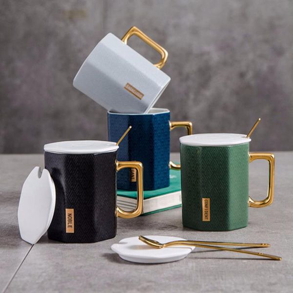 mugs 360ml embossed offices ceramic coffee mug with lid spoon large capacity creative personality coffe tea cups gifts milk cup
mugs 360ml embossed offices ceramic coffee mug with lid spoon large capacity creative personality coffe tea cups gifts milk cup