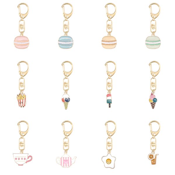 2019 latest simple female keychain macarons ice cream shell shape pendant alloy material key chain jewelry gift direct sales, Silver
2019 latest simple female keychain macarons ice cream shell shape pendant alloy material key chain jewelry gift direct sales, Silver