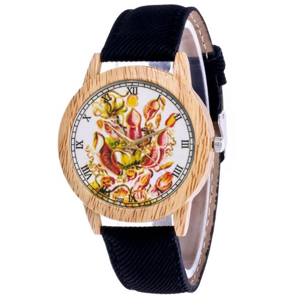 wristwatches women classic fashion casual leather strap watch rainbow flower analog quartz round, Slivery;brown
wristwatches women classic fashion casual leather strap watch rainbow flower analog quartz round, Slivery;brown