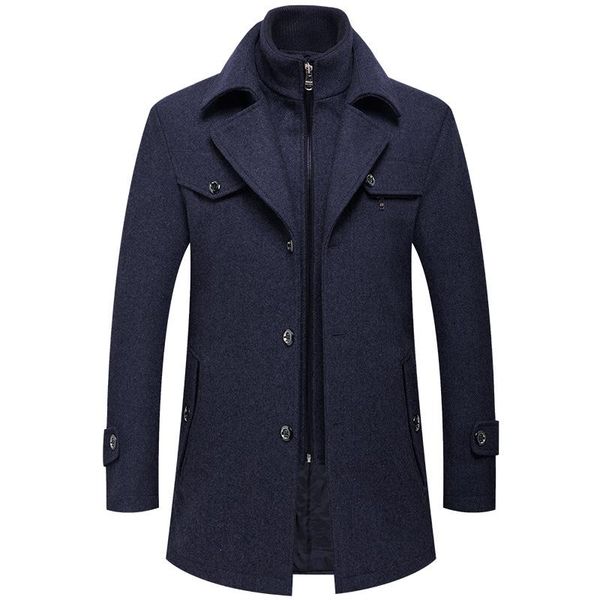 men's wool & blends fashion winter double collar coats men thick warm mid long woolen jacket trench autumn overcoats windbreaker, Black
men's wool & blends fashion winter double collar coats men thick warm mid long woolen jacket trench autumn overcoats windbreaker, Black