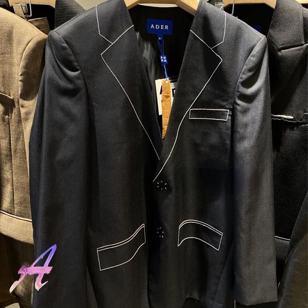 men's suits & blazers ader error suit ae two-dimensional line casual all-match jacket black men women, White;black
men's suits & blazers ader error suit ae two-dimensional line casual all-match jacket black men women, White;black