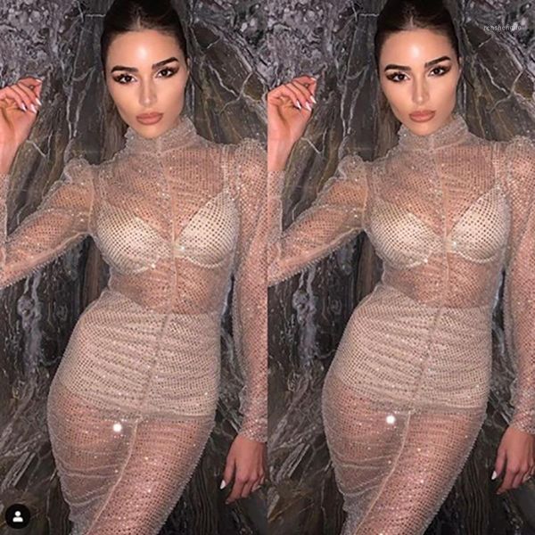 summer women mesh sheer long sleeve glitter dress evening party bikini cover up beachwear sundress cover-ups women's swimwear, White;black
summer women mesh sheer long sleeve glitter dress evening party bikini cover up beachwear sundress cover-ups women's swimwear, White;black