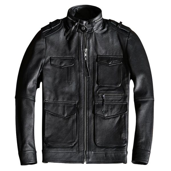 men's leather & faux 2021 black genuine jacket men military safari style plus size 5xl real natural cowhide autumn slim fit m65 coat
men's leather & faux 2021 black genuine jacket men military safari style plus size 5xl real natural cowhide autumn slim fit m65 coat