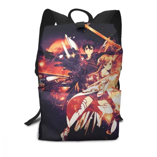 backpack sao kirito backpacks street print bag multi purpose teenage trendy man - woman bags
backpack sao kirito backpacks street print bag multi purpose teenage trendy man - woman bags