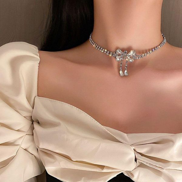 chokers cute bowknot crystal necklace for women weddings banquet exquisite tassel geometric jewelry sets, Golden;silver
chokers cute bowknot crystal necklace for women weddings banquet exquisite tassel geometric jewelry sets, Golden;silver