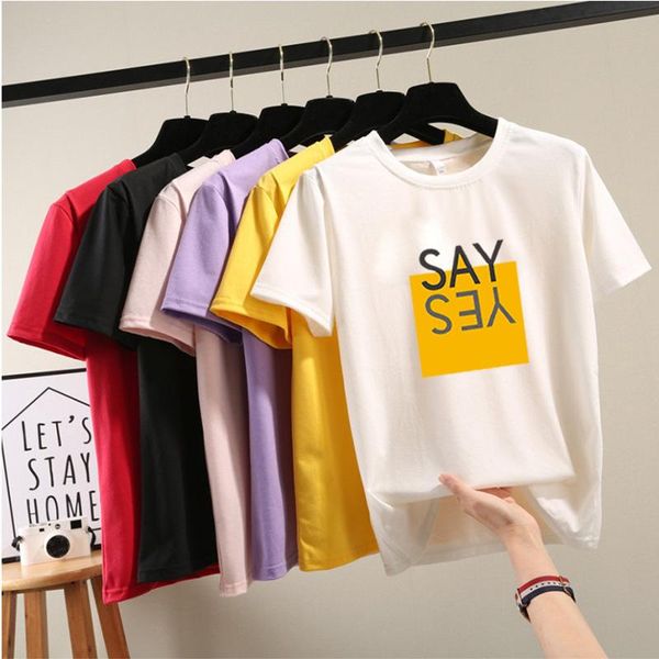 female casual tees women summer t shirt fashion letter printed o-neck tee shirts girls short sleeve clothing women's t-shirt, White
female casual tees women summer t shirt fashion letter printed o-neck tee shirts girls short sleeve clothing women's t-shirt, White