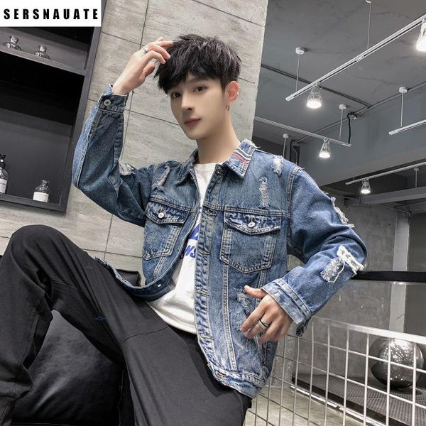 men's jackets spring autumn 2021 denim personality beggar printed jacket coat men loose hole brand street embroidery trend, Black;brown
men's jackets spring autumn 2021 denim personality beggar printed jacket coat men loose hole brand street embroidery trend, Black;brown