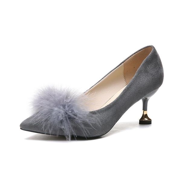 dress shoes 2021 working single suede pointed hairy shallow mouth high heels ol high-heeled u14-85, Black
dress shoes 2021 working single suede pointed hairy shallow mouth high heels ol high-heeled u14-85, Black