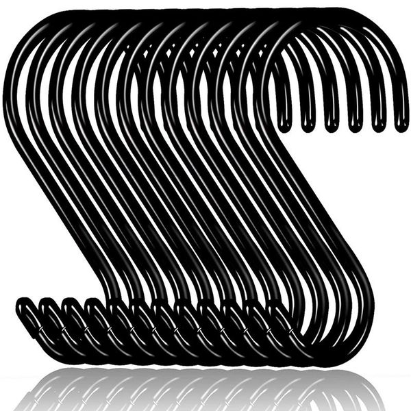 hooks & rails 12 pack 6 inch large heavy duty s for hanging, non slip rubber coated hooks,steel metal hanging
hooks & rails 12 pack 6 inch large heavy duty s for hanging, non slip rubber coated hooks,steel metal hanging