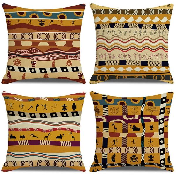 cushion/decorative pillow cushion covers 18x18 inch farmhouse decor african ethnic style geometric digital printing linen throw
cushion/decorative pillow cushion covers 18x18 inch farmhouse decor african ethnic style geometric digital printing linen throw