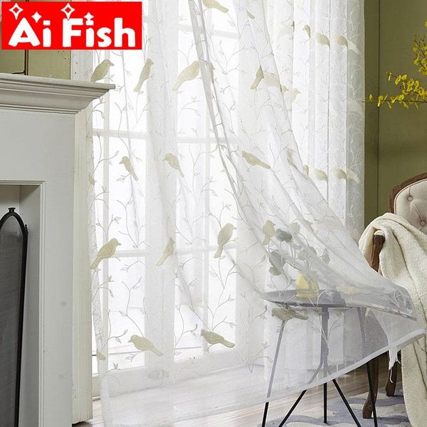 pastoral bird towel embroidered voile curtains for living room white sheer tulle kitchen window fabric #40 curtain & drapes
pastoral bird towel embroidered voile curtains for living room white sheer tulle kitchen window fabric #40 curtain & drapes