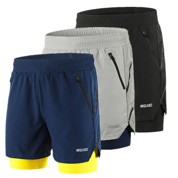 men's shorts 7" running 2 in 1 quick dry athletic training exercise jogging sports gym with zipper pocket fashion, White;black
men's shorts 7" running 2 in 1 quick dry athletic training exercise jogging sports gym with zipper pocket fashion, White;black